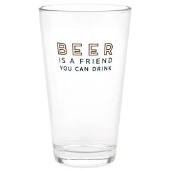 Hallmark Beer Is A Friend Pint Glass, 16 Oz.