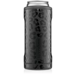 BruMate Onyx Leopard Stainless Steel Skinny Can Cooler, 12 Oz.