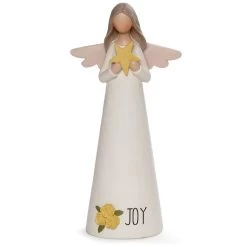 Blossom Bucket Joy Angel With Star Figurine, 7.25"
