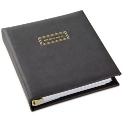 Hallmark Classic Charcoal Address Book