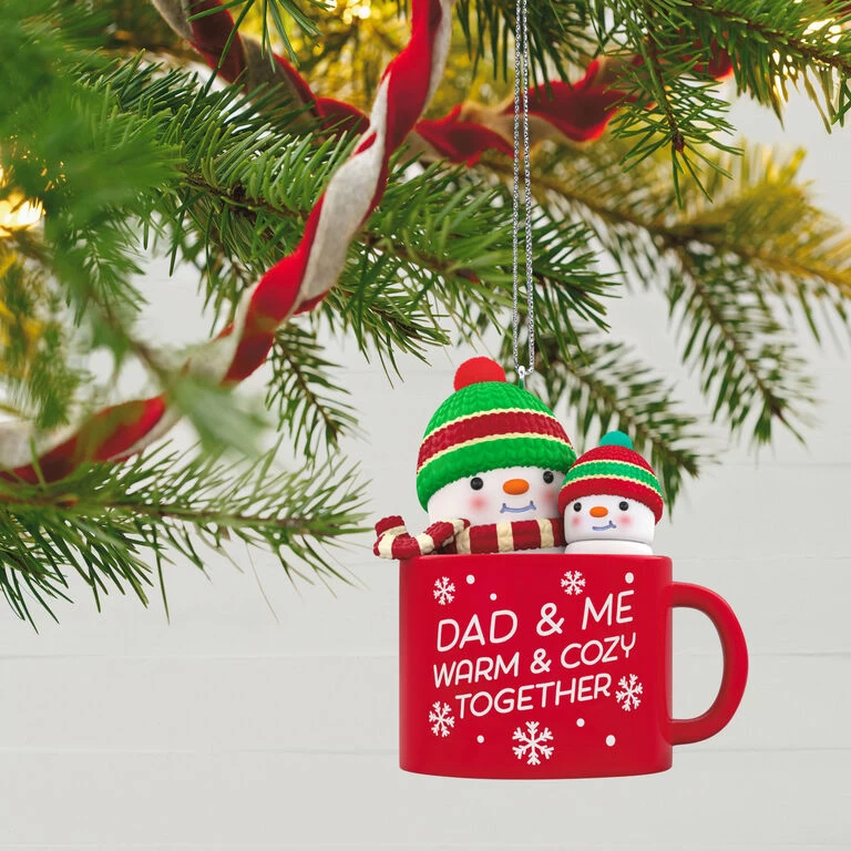 Hallmark Dad & Me Hot Cocoa Mug 2023 Ornament - Image 2
