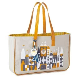 Hallmark Walt Disney World 50th Anniversary "it's A Small World" Canvas Tote Bag