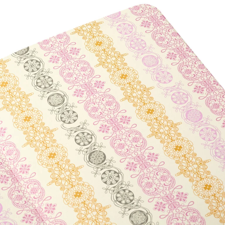 Hallmark Embossed Border Fuchsia Faux Leather Notebook - Image 6