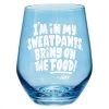 Hallmark Friends Bring On The Food Stemless Wine Glass, 16 Oz.