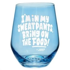 Hallmark Friends Bring On The Food Stemless Wine Glass, 16 Oz.