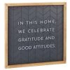 Hallmark Gratitude And Good Attitudes Framed Quote Sign, 12x12