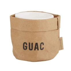 Guac Ceramic Dish And Washable Paper Holder