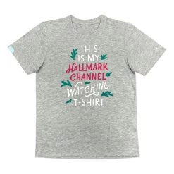 Hallmark Channel Watching Gray Unisex T-Shirt, X-Large