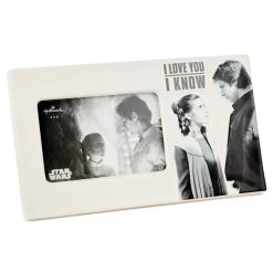 Hallmark Star Wars™ Han Solo™ And Princess Leia™ I Love You I Know Ceramic Picture Frame, 4x6