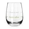 Have A Glass Have A Seat Stemless Wine Glass, 16 Oz.