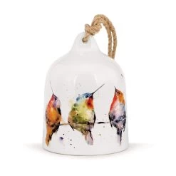 Demdaco Hummers On A Wire Small Ceramic Bell