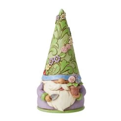 Enesco Jim Shore Spring Gardening Gnome Figurine, 5"