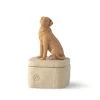 Willow Tree Light Brown Dog Figurine Keepsake Box