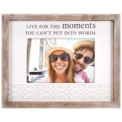 Live For The Moments Picture Frame, 4x6