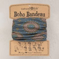 Natural Life Teal/Gold Medallion Boho Bandeau
