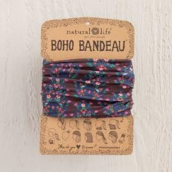 Natural Life Dark Mauve Trellis Boho Bandeau