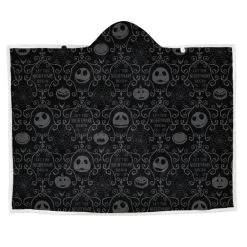 Hallmark Disney Tim Burton's The Nightmare Before Christmas Jack Skellington Hooded Blanket