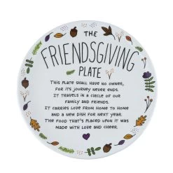 Enesco Our Name Is Mud Friendsgiving Plate