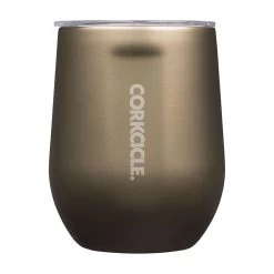 Corkcicle Prosecco Stainless Steel Stemless Wine Glass Cup, 12 Oz.
