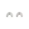 Pura Vida Chasing Rainbows Silver Stud Earrings
