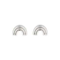 Pura Vida Chasing Rainbows Silver Stud Earrings