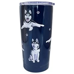 E&S Pets Siberian Husky Stainless Steel Tumbler, 20 Oz.