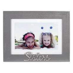Malden Sisters Gray Distressed Wood Picture Frame, 4x6/5x7