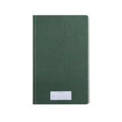 Designworks Ink Green Standard Issue Tall Hardcover Notebook
