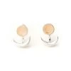 Sunstone And Silver Moon Phase Ear Jacket