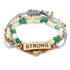 Hallmark Strong And Courageous Bracelets, Set Of 4