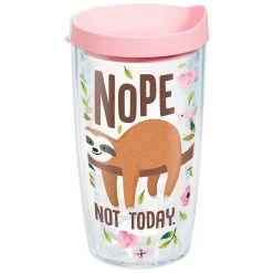 Tervis Nope Not Today Sloth Tumbler, 16 Oz.