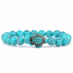 Fahlo Crystal Blue Turtle Journey Bracelet