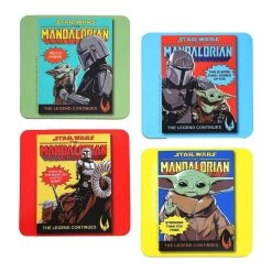 Star Wars: The Mandalorian Comic Book Cover Coasters, Set Of 4
