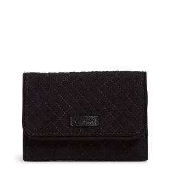 Vera Bradley RFID Riley Compact Wallet In Classic Black