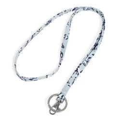 Vera Bradley Lanyard In Perennials Gray