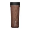 Corkcicle Walnut Wood Stainless Steel Commuter Cup, 17 Oz.